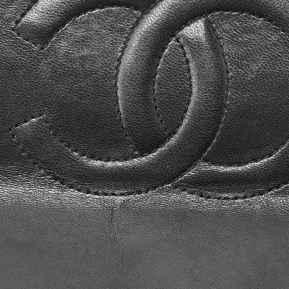 CHANEL Handbag Matelasse Parent-Child Bag Parents Only Lambskin Black Gold-Tone Hardware, Pre-Owned