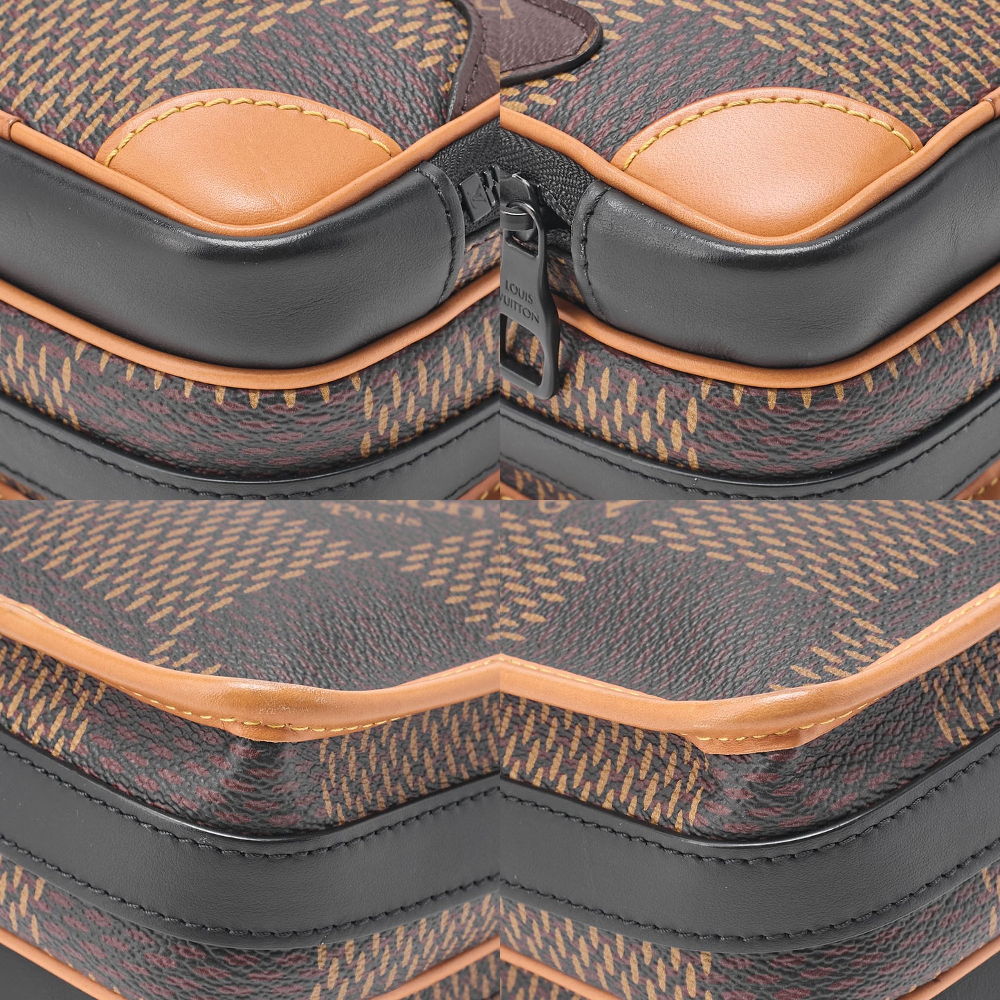 LOUIS VUITTON Louis Vuitton Damier Giant Amazon NIGO Collaboration Messenger N40357 Brown Black-Tone Hardware, Pre-Owned