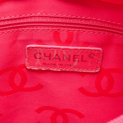 CHANEL Calf Leather x Enamel Cambon Line Boring Bag Black x Black Silver-Tone Hardware, Pre-Owned