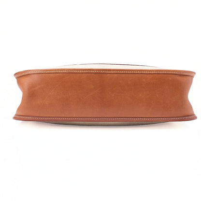 HERMES Hermes Evelyn GM 1-En Shoulder Bag Toile x Balenia Brown Silver-Tone Hardware, Pre-Owned