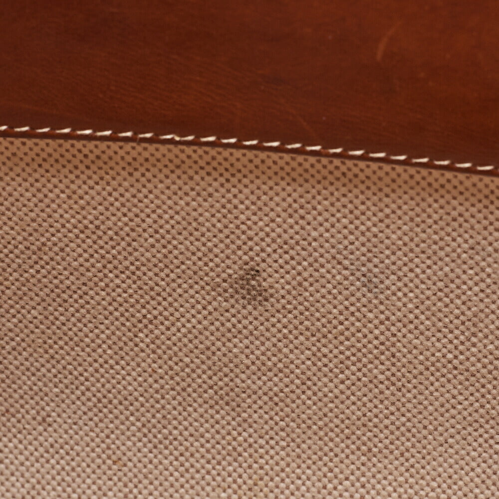 HERMES Hermes Evelyn GM 1-En Shoulder Bag Toile x Balenia Brown Silver-Tone Hardware, Pre-Owned