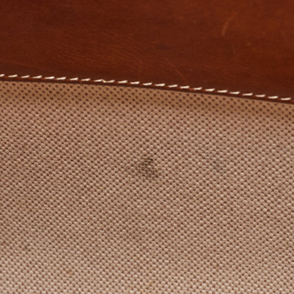 HERMES Hermes Evelyn GM 1-En Shoulder Bag Toile x Balenia Brown Silver-Tone Hardware, Pre-Owned