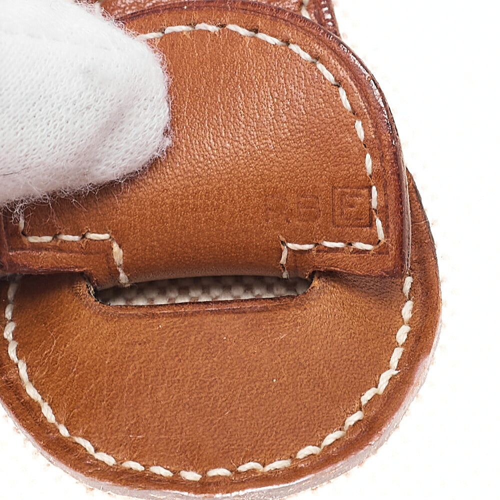 HERMES Hermes Evelyn GM 1-En Shoulder Bag Toile x Balenia Brown Silver-Tone Hardware, Pre-Owned