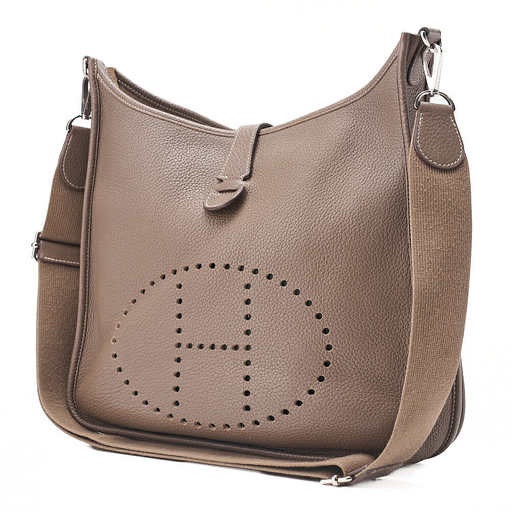 HERMES Hermes Eveline 3GM Trois Trion C?mence Shoulder Bag Etope Silver-Tone Hardware, Pre-Owned