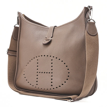 HERMES Hermes Eveline 3GM Trois Trion C?mence Shoulder Bag Etope Silver-Tone Hardware, Pre-Owned