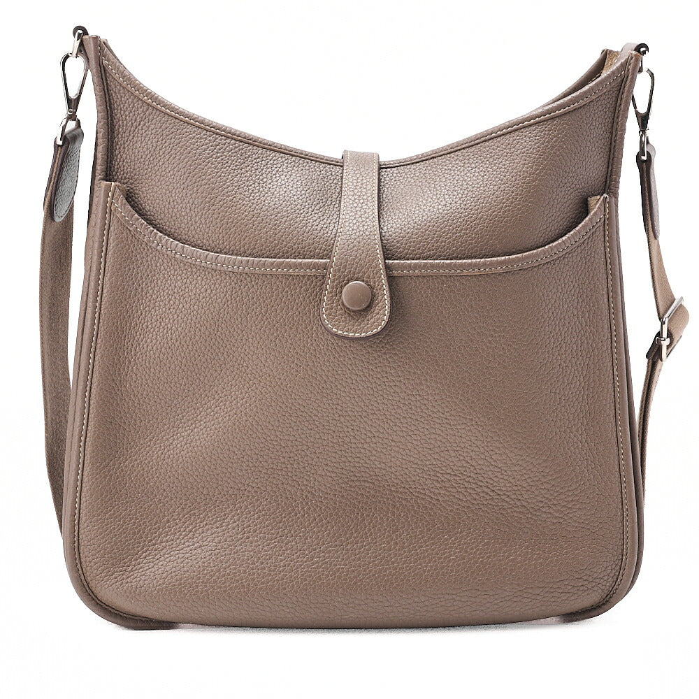 HERMES Hermes Eveline 3GM Trois Trion C?mence Shoulder Bag Etope Silver-Tone Hardware, Pre-Owned