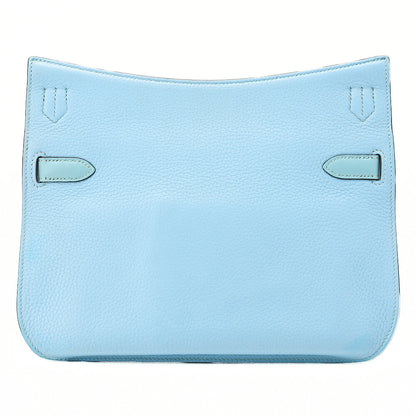 HERMES Hermes Gypsy ?re 28 Shoulder Bag Taurillon Clemence x Swift Blue Atoll Silver-Tone Hardware, Pre-Owned