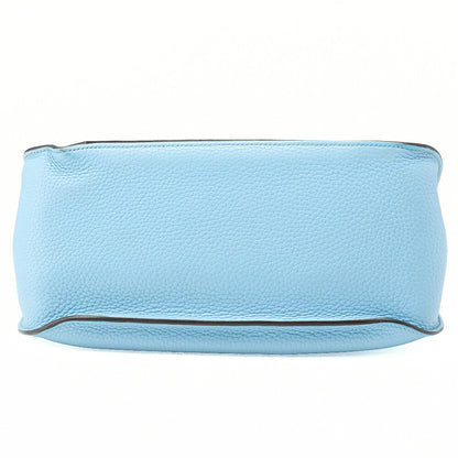 HERMES Hermes Gypsy ?re 28 Shoulder Bag Taurillon Clemence x Swift Blue Atoll Silver-Tone Hardware, Pre-Owned