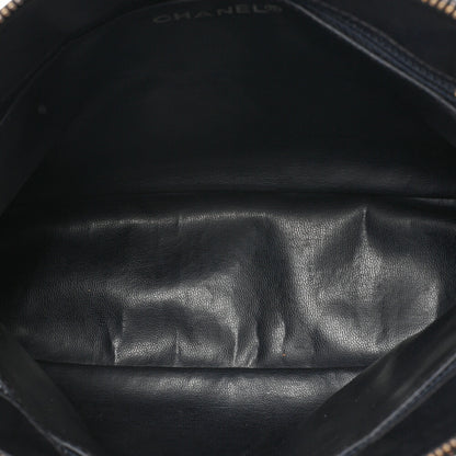 CHANEL Chanel Matelasse Plate Charm Chain Shoulder Lambskin Navy Gold-Tone Hardware, Pre-Owned