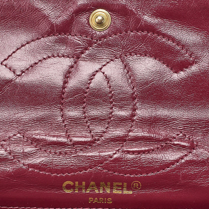 CHANEL Lambskin Matelasse 27cm Paris Limited Double Flap Shoulder Bag Black Gold-Tone Hardware, Pre-Owned
