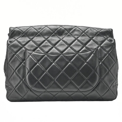 CHANEL Lambskin Matelasse 2.55 Lock Clutch Bag Silver-Tone Hardware, Pre-Owned