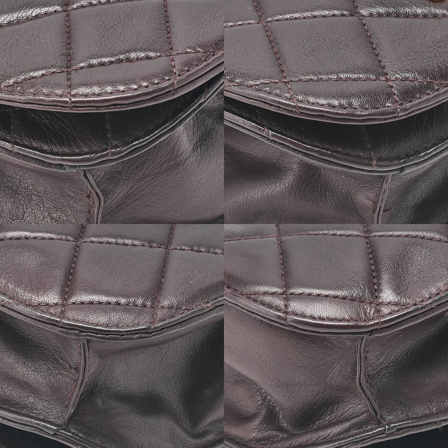 CHANEL Lambskin Matelasse Turnlock Waist Pouch Dark Brown Gold-Tone Hardware, Pre-Owned