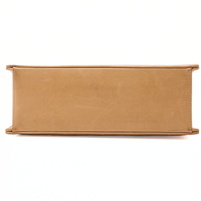 CHANEL Lambskin Matelasse Bicolole Handbag Beige Gold-Tone Hardware, Pre-Owned