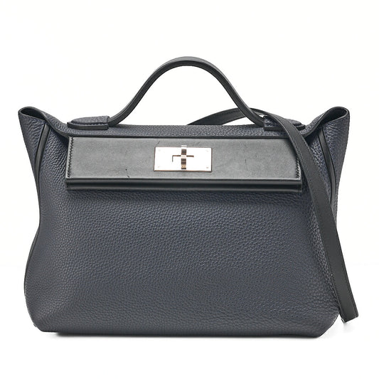 Hermes Hermes Vanquatre 29 24/24 Togo 2-Way Shoulder Blue New Silver-Tone Hardware, Pre-Owned