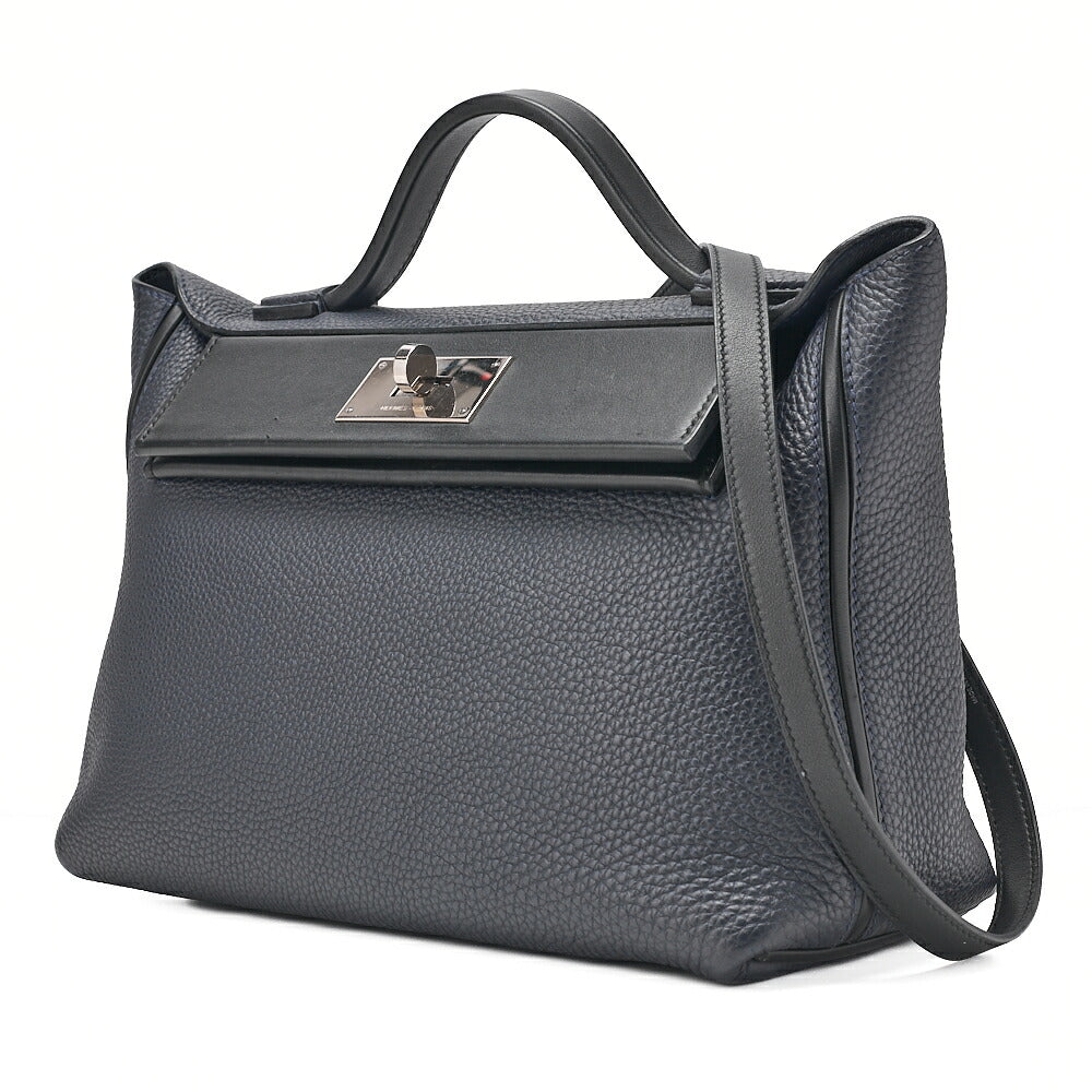 Hermes Hermes Vanquatre 29 24/24 Togo 2-Way Shoulder Blue New Silver-Tone Hardware, Pre-Owned