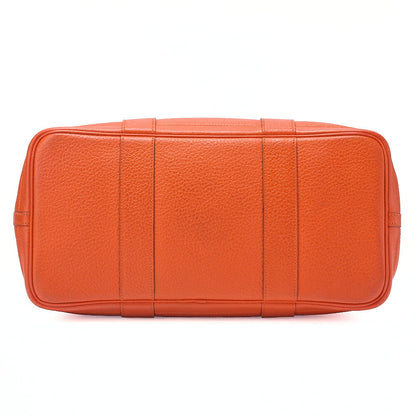 HERMES Herm?s Garden Patty PM Negonda Tote Bag Orange Poppy Silver-Tone Hardware, Pre-Owned