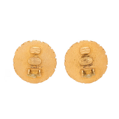 CHANEL Coco Mark 95A Earrings GP Gold (Gold Plated)Gold-Tone Hardware, Pre-Owned