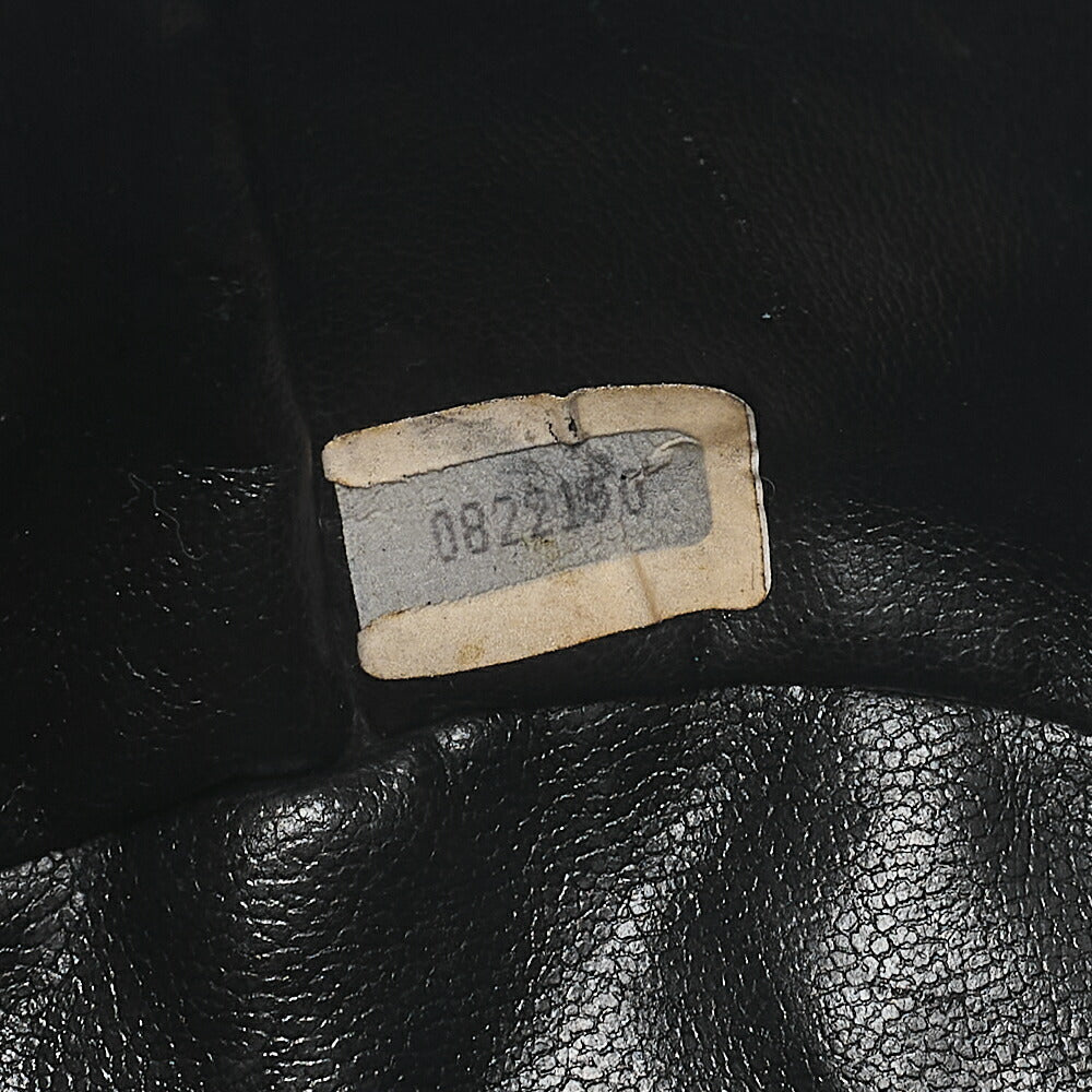 CHANEL Lambskin Matelasse Bicolole Drawstring Chain Shoulder Black Gold-Tone Hardware, Pre-Owned