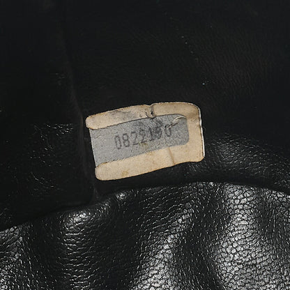 CHANEL Lambskin Matelasse Bicolole Drawstring Chain Shoulder Black Gold-Tone Hardware, Pre-Owned