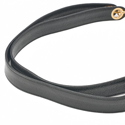 CHANEL Matelasse Chain Shoulder with Ball Charm Caviar Skin Black Gold-Tone Hardware, Pre-Owned