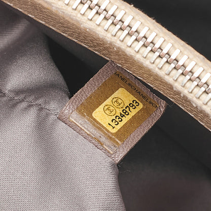 CHANEL Matelasse GST Chain Tote Bag Caviskin Beige Silver-Tone Hardware, Pre-Owned