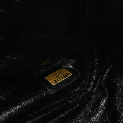 CHANEL Vintage Calf Matelasse 2.55 Turn Lock Chain Shoulder Black-Tone Hardware, Pre-Owned