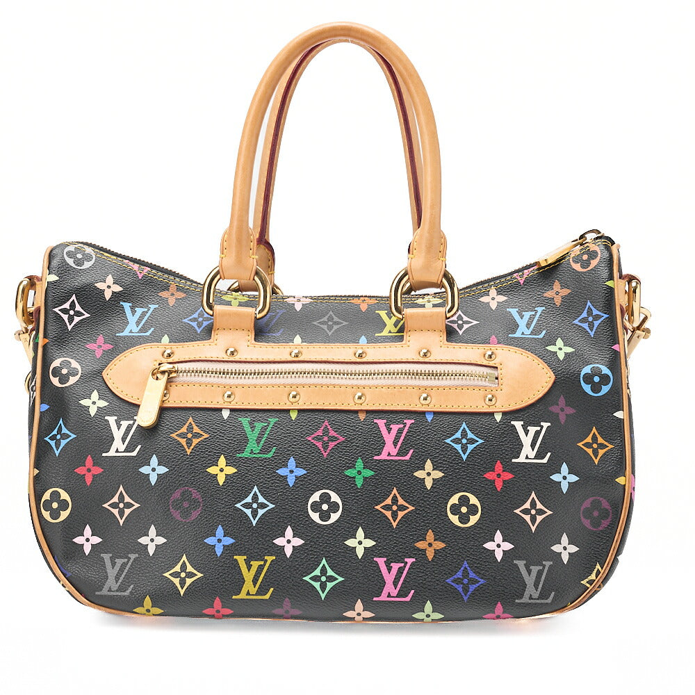 LOUIS VUITTON Louis Vuitton Monogram Multicolor Rita 2wa Handbag Black Multicolor Gold-Tone Hardware, Pre-Owned
