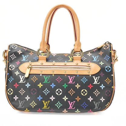 LOUIS VUITTON Louis Vuitton Monogram Multicolor Rita 2wa Handbag Black Multicolor Gold-Tone Hardware, Pre-Owned