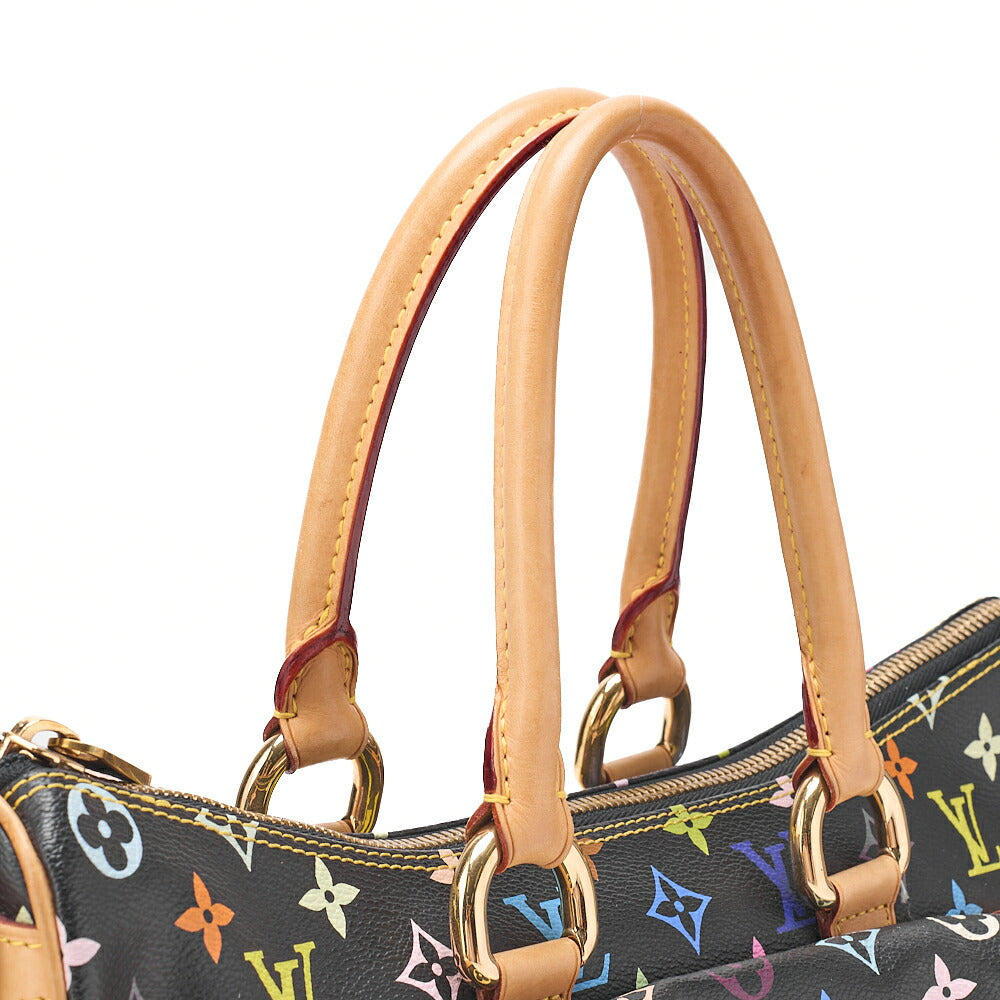 LOUIS VUITTON Louis Vuitton Monogram Multicolor Rita 2wa Handbag Black Multicolor Gold-Tone Hardware, Pre-Owned