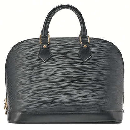 LOUIS VUITTON Louis Vuitton Epi Alma PM Handbag M52142 Noir Gold-Tone Hardware, Pre-Owned