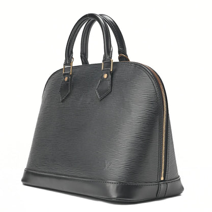 LOUIS VUITTON Louis Vuitton Epi Alma PM Handbag M52142 Noir Gold-Tone Hardware, Pre-Owned
