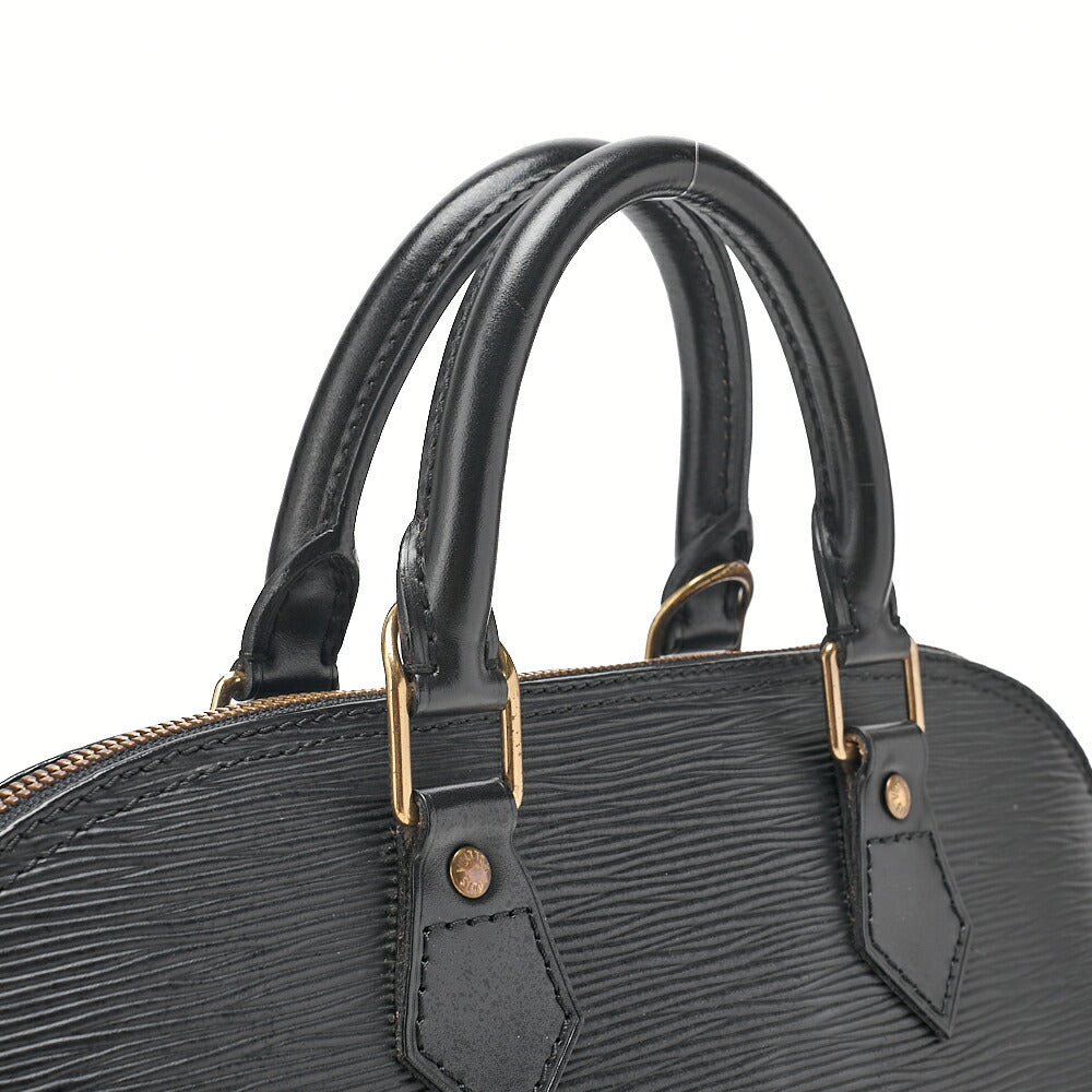 LOUIS VUITTON Louis Vuitton Epi Alma PM Handbag M52142 Noir Gold-Tone Hardware, Pre-Owned
