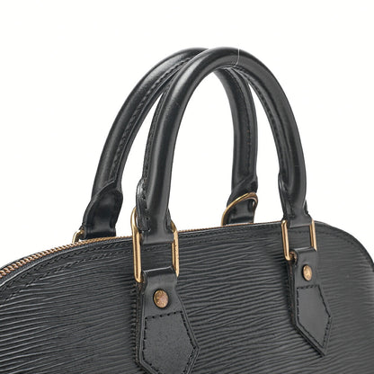 LOUIS VUITTON Louis Vuitton Epi Alma PM Handbag M52142 Noir Gold-Tone Hardware, Pre-Owned