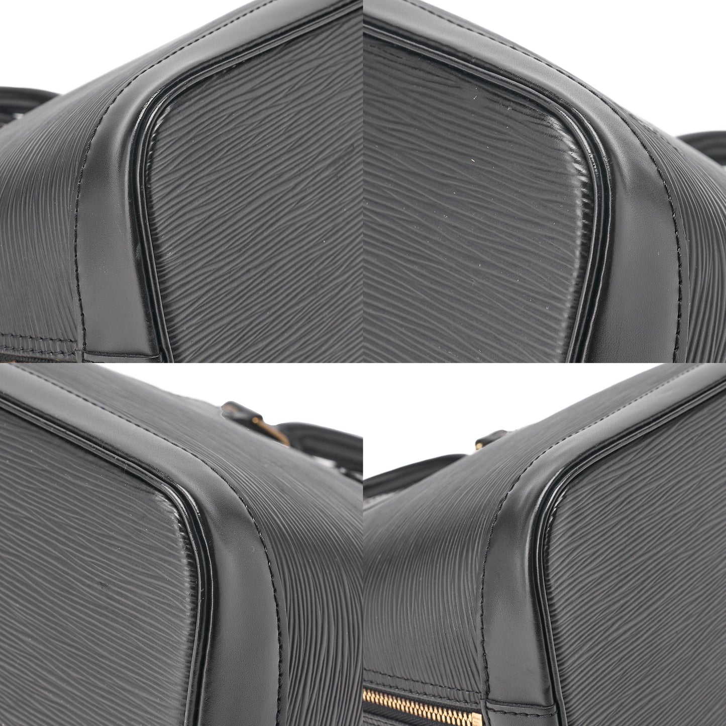 LOUIS VUITTON Louis Vuitton Epi Alma PM Handbag M52142 Noir Gold-Tone Hardware, Pre-Owned