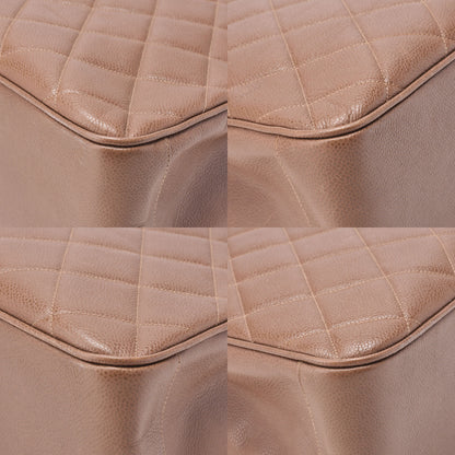 CHANEL Caviar Skin Matelasse with Sun Charm Chain Shoulder Brown Gold-Tone Hardware, Pre-Owned