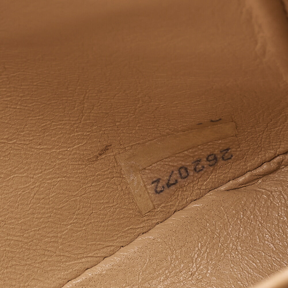 CHANEL Lambskin Matelasse Double Flap 23 Chain Shoulder Beige Gold-Tone Hardware, Pre-Owned