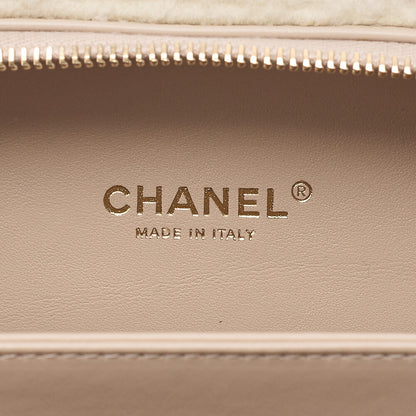CHANEL Lambskin X Boa Matelasse CC Filigree Coco Mark 2-Way Chain Shoulder Sand Beige Gold-Tone Hardware, Pre-Owned