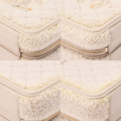 CHANEL Lambskin X Boa Matelasse CC Filigree Coco Mark 2-Way Chain Shoulder Sand Beige Gold-Tone Hardware, Pre-Owned