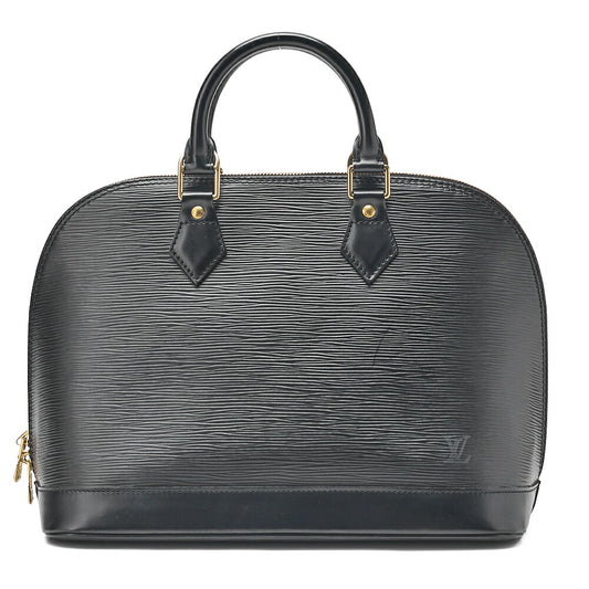 LOUIS VUITTON Louis Vuitton Epi Alma PM Handbag M40302 Noir Gold-Tone Hardware, Pre-Owned