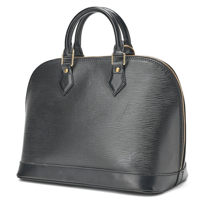 LOUIS VUITTON Louis Vuitton Epi Alma PM Handbag M40302 Noir Gold-Tone Hardware, Pre-Owned