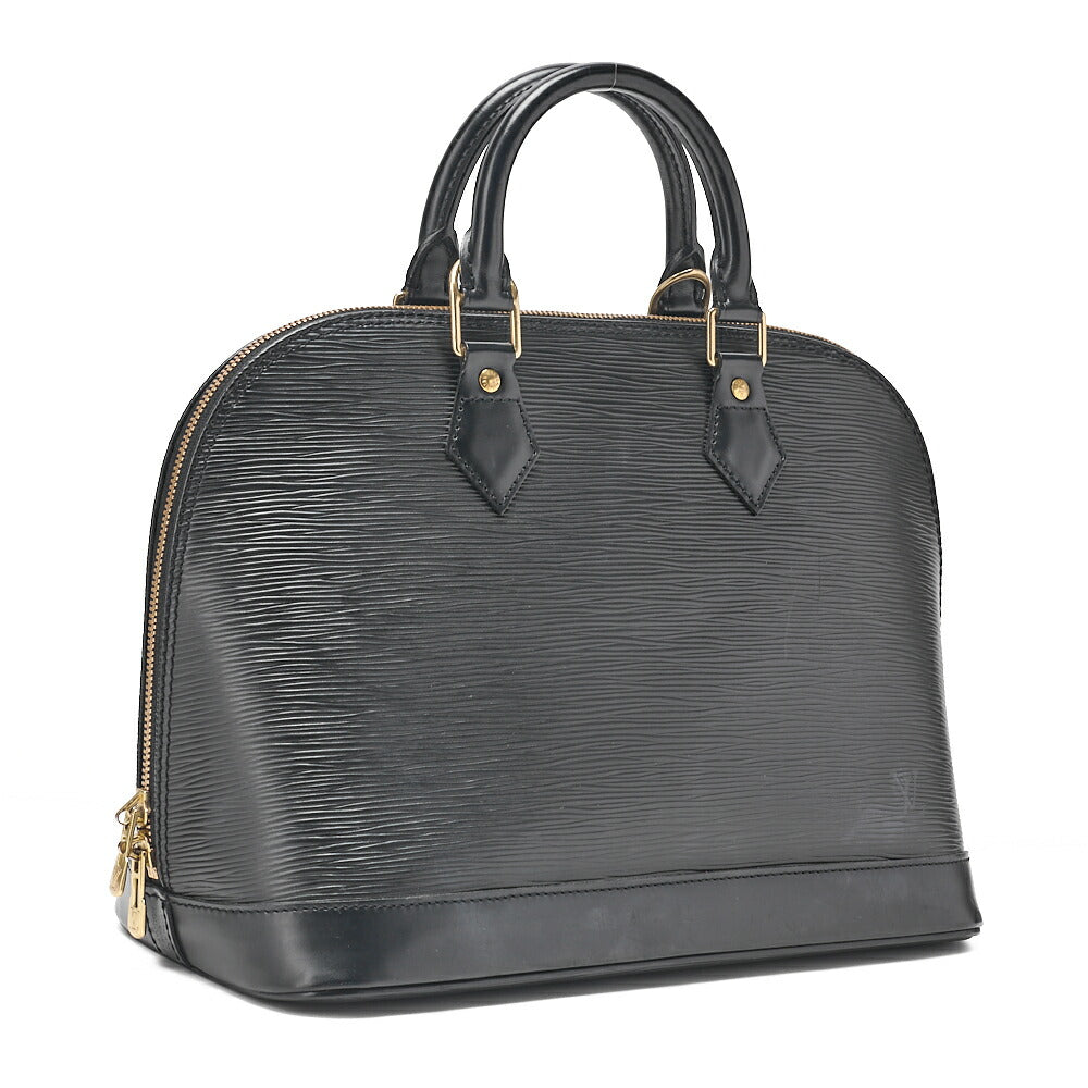 LOUIS VUITTON Louis Vuitton Epi Alma PM Handbag M40302 Noir Gold-Tone Hardware, Pre-Owned