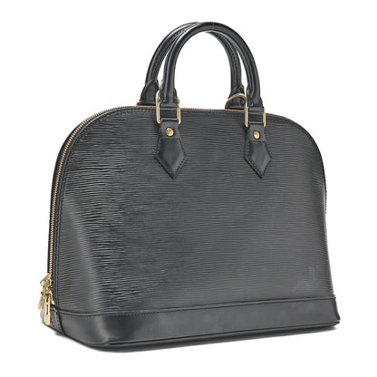 LOUIS VUITTON Louis Vuitton Epi Alma PM Handbag M40302 Noir Gold-Tone Hardware, Pre-Owned