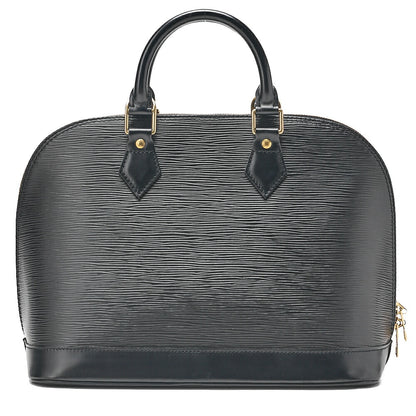 LOUIS VUITTON Louis Vuitton Epi Alma PM Handbag M40302 Noir Gold-Tone Hardware, Pre-Owned