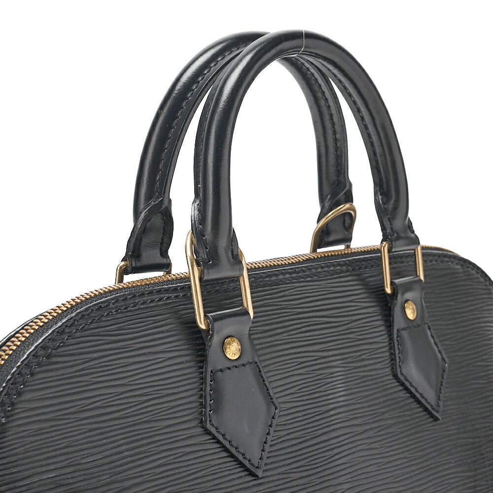 LOUIS VUITTON Louis Vuitton Epi Alma PM Handbag M40302 Noir Gold-Tone Hardware, Pre-Owned