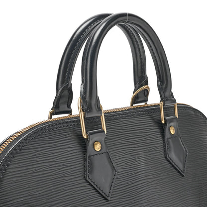 LOUIS VUITTON Louis Vuitton Epi Alma PM Handbag M40302 Noir Gold-Tone Hardware, Pre-Owned