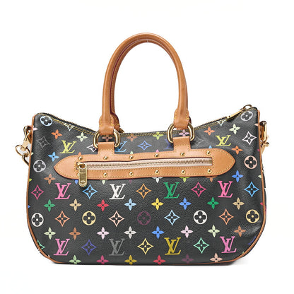 LOUIS VUITTON Louis Vuitton Monogram Multicolor Rita 2wa Handbag Black Multicolor Gold-Tone Hardware, Pre-Owned