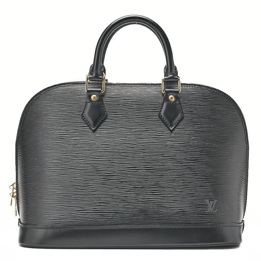 LOUIS VUITTON Louis Vuitton Epi Alma PM Handbag M52142 Noir Gold-Tone Hardware, Pre-Owned