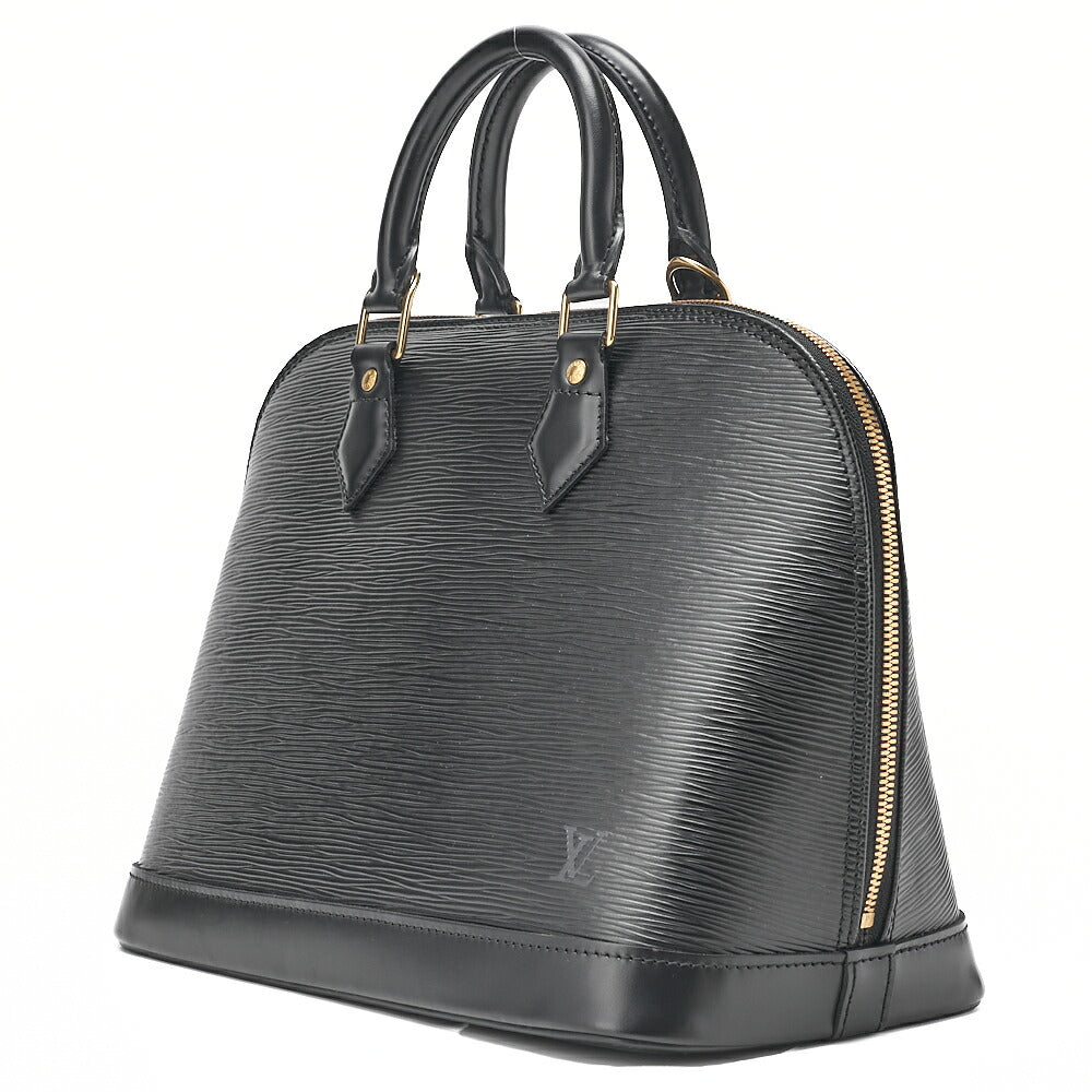 LOUIS VUITTON Louis Vuitton Epi Alma PM Handbag M52142 Noir Gold-Tone Hardware, Pre-Owned