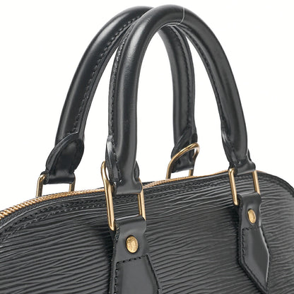 LOUIS VUITTON Louis Vuitton Epi Alma PM Handbag M52142 Noir Gold-Tone Hardware, Pre-Owned