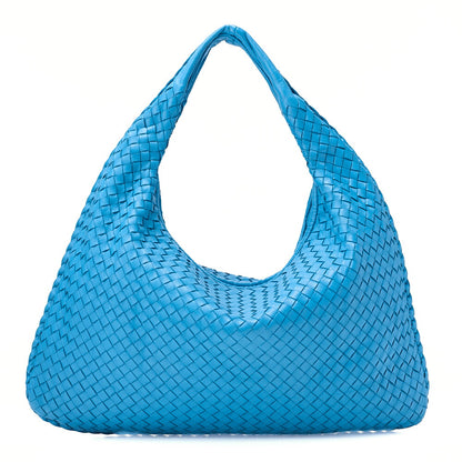 BOTTEGA VENETA Bottega Veneta Handbag Intrecciato Lambskin Light Blue -Tone Hardware, Pre-Owned